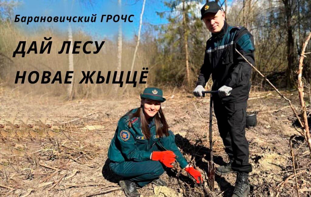 Акция МЧС «Дай лесу новае жыццё!»  Барановичи ГРОЧС